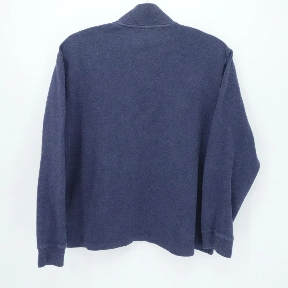Polo Ralph Lauren Sweater Mens Large Blue Quater Zip Preppy Casual‎ Office